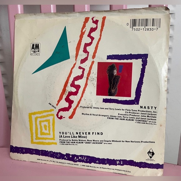 Janet Jackson - Nasty / You'll Never Find (A Love Like Mine) 45RPM 7" vinyl - Picture 2 of 4